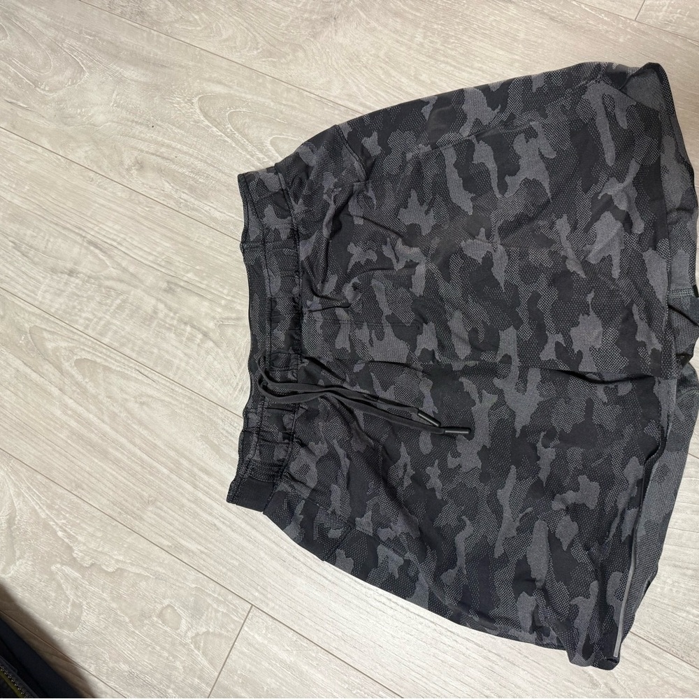Black Camouflage Shorts